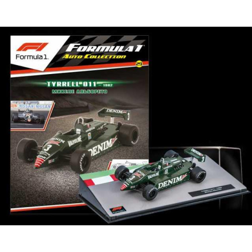 Formula 1 Auto Collection №29 - Tyrrell 011 - Мікеле Альборето (1982) | Колекційна модель 1:43 | Centauria