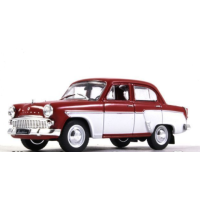 Автолегенди №204 Москвич-407 червоний з білим | Колекційна модель 1:43 | DeAgostini
