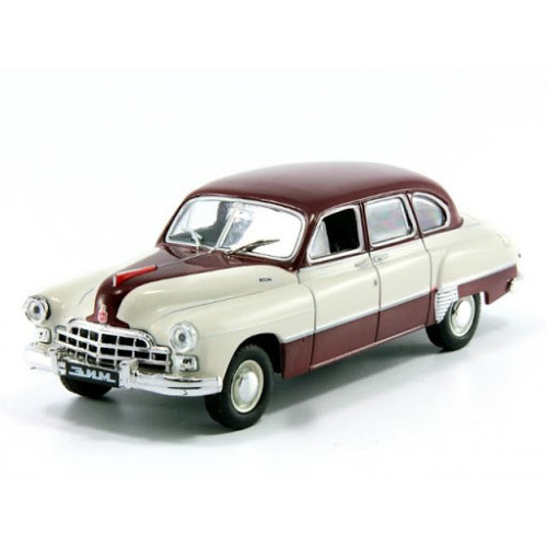 Автолегенди №206 ЗИМ-12 бордовий з білим | Колекційна модель 1:43 | DeAgostini