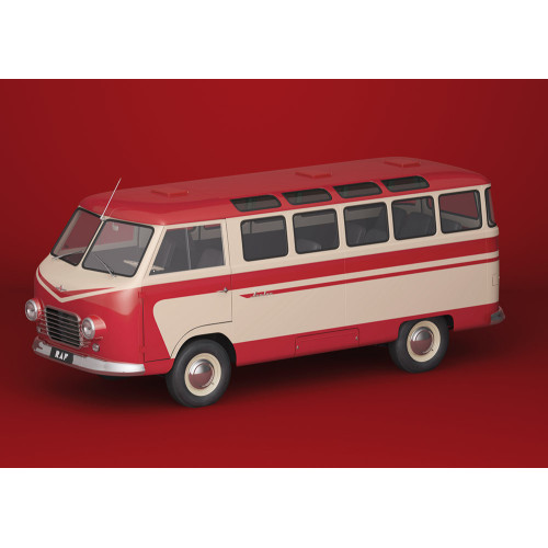 Автолегенди №221 РАФ-977В «Латвія» червоний з білим | Колекційна модель 1:43 | DeAgostini