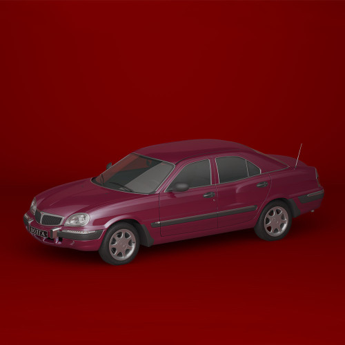 Автолегенди №223 ГАЗ-3111 «Волга» вишневий, білий, чорний | Колекційна модель 1:43 | DeAgostini