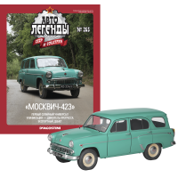 Автолегенди №265 Москвич-423-423Н бірюзовий | Колекційна модель 1:43 | DeAgostini